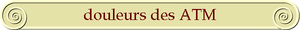 douleurs des ATM